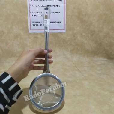 saringan minyak cekung 10.5cm - saringan stainless minyak goreng