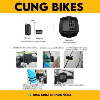 Speedometer Monitor Sepeda SUNDING Odometer 581