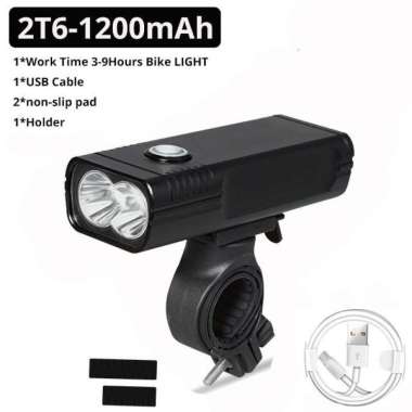 Lampu Sepeda TRLIFE Rechargeable 1200mAh LED XM-L T6 20000 Lumens