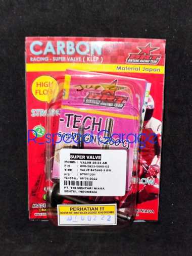 KLEP 2823 BATANG 5 MM CARBON HEAD BRT JUPITER Z 110 5TP