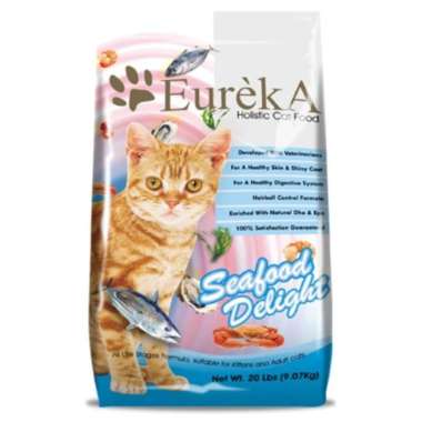 makanan Kucing eureka seafood delight - Repack 1 kg or cat food