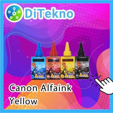 Tinta Printer Canon Alfaink Yellow - 100ml