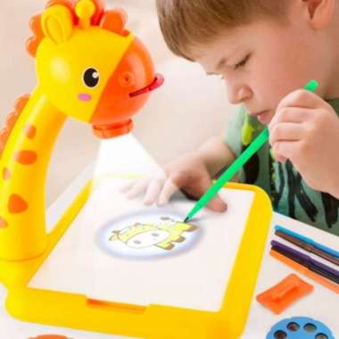 meja menggambar anak proyektor lampu led meja belajar anak mewarnai biasa Ukuran