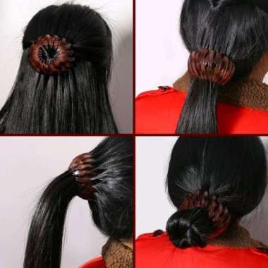 jepit rambut sarang burung bunga jepit rambut korea jepit instan cepol