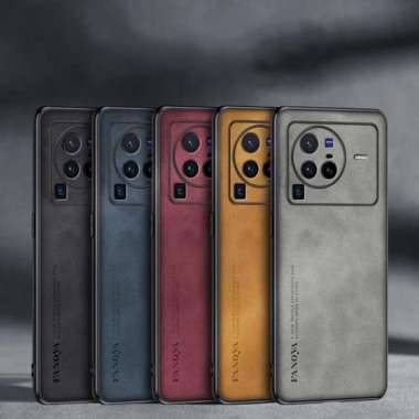 Casing VIVO X80 X80 PRO 5G SOFT CASE PREMIUM NAPPA LEATHER VIVO X80 Hitam