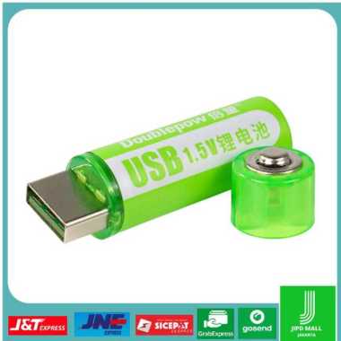 Cas Charger USB Baterai AA Li-Ion Recharge NiMH 1.5V 1800mWh 1 PCS Hijau