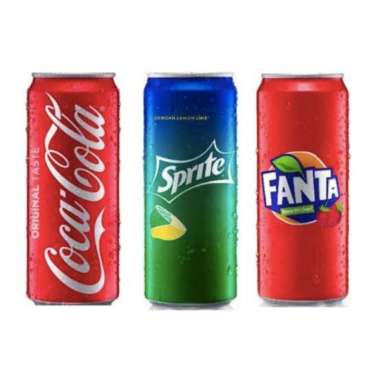 COLA /FANTA/SPRITE KALENG 250 ML khusus gojek Fanta