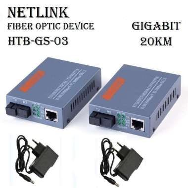 NETLINK HTB-GS03 Gigabit OPTICAL MEDIA CONVERTER (A/B) 20KM -Konverter
