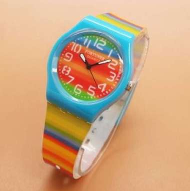 Fortuner Jam Tangan Wanita Strap Karet JA 842 (Kode 3) Original