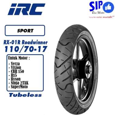 Ban motor sport tubeless IRC RX-01 110 70 17 Road Winner RX 01 RX01