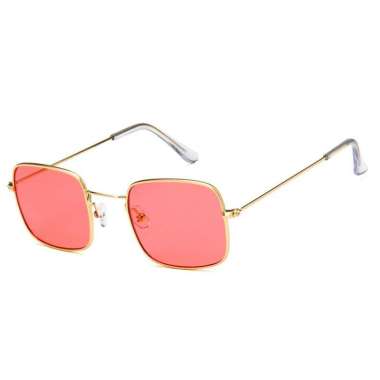 [Promo Terbaru] Kacamata Warna Fashion Wanita Pria Style Korea Frame Sunglasses Lensa Gaya merah