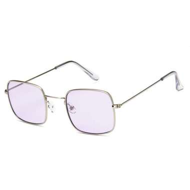 [Promo Terbaru] Kacamata Warna Fashion Wanita Pria Style Korea Frame Sunglasses Lensa Gaya ungu