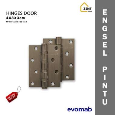 evomab Engsel Pintu Tebal Besi Classic Antik Matte Brass Door Hinges
