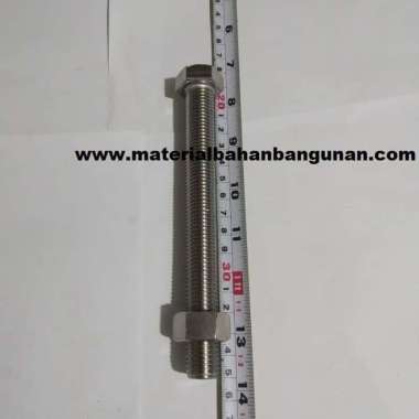 GROSIR Bolt Nut Stainless Diameter m16 Panjang 15 cm Sekrup Pengikat