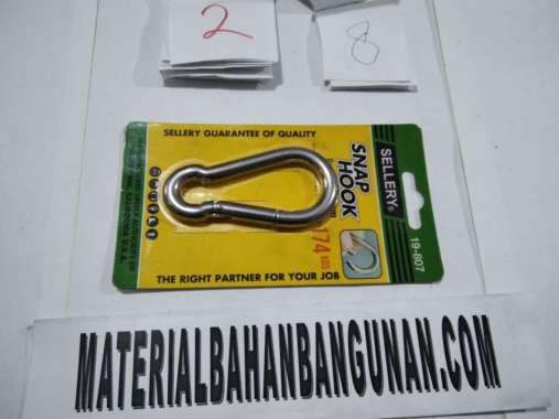 jepitan snap hook 8 mm x 80 ikat barang 174 kg sellery kalung hewan