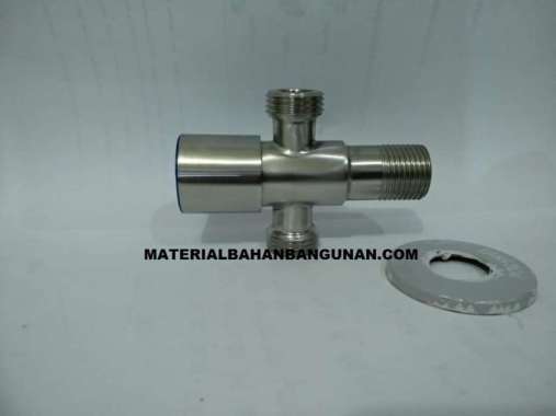 Stop Kran Shower Mavis Bentuk T Stainless 304 Penyambung Jet Shower