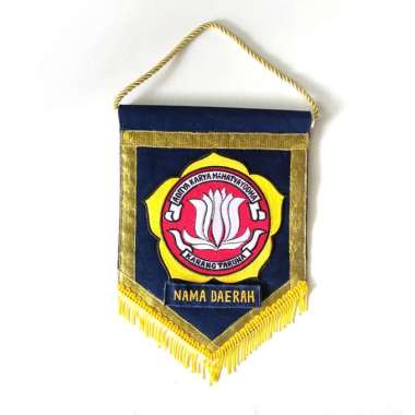 Bendera Vandel Logo Custom Bordir - Bendera Vandel Logo Karang Taruna Mulyocreative