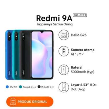 Handphone Redmi 9A ram 3/32 GB