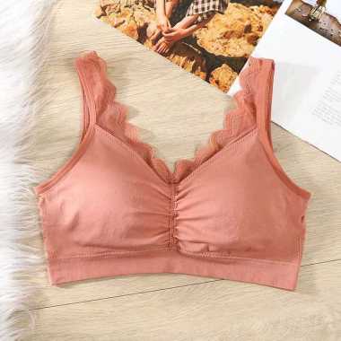 Bra Renda Bra Kaos Bra Tank Top Bra Seksi Bra Cantik Bra Kekinian Bra Fashion Orange