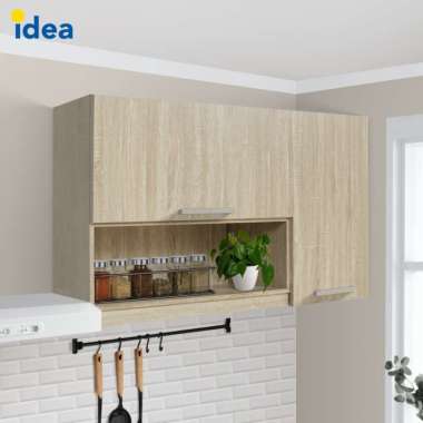 IDEA Furniture DENVER Kitchen Set Lemari Kabinet Dapur Kayu Modern Minimalis Atas Bawah Coklat Muda 