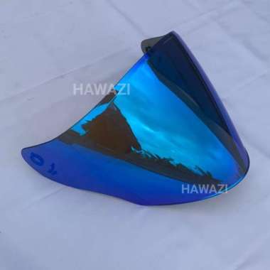 KACA HELM IRIDIUM KYT DJ MARU VISOR FLAT Blue