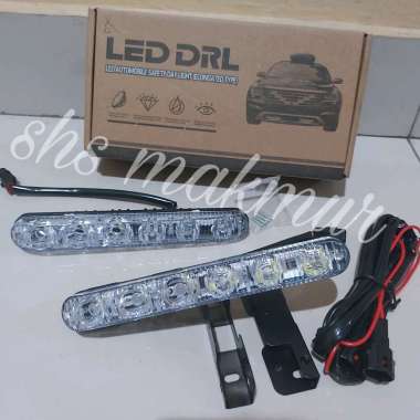 lampu LED DRL mobil 6 titik / LED turbo 6 titik