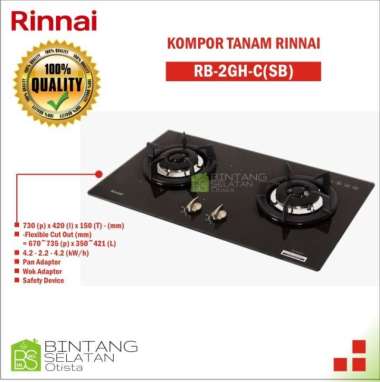 Kompor Tanam RINNAI RB-2GH-C(SB)