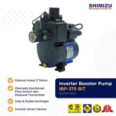 Mesin Pompa Pendorong Booster Pump Inverter Shimizu IBP-375 BIT