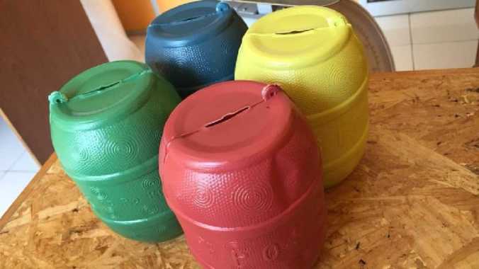 Celengan Plastik Kecil Celengan Tabung Tong Kecil