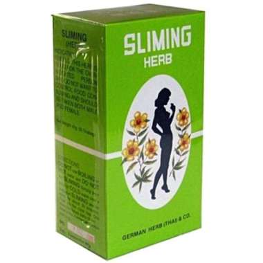 teh hijau celup herb tea sliming German herb Thai co 60 bungkus