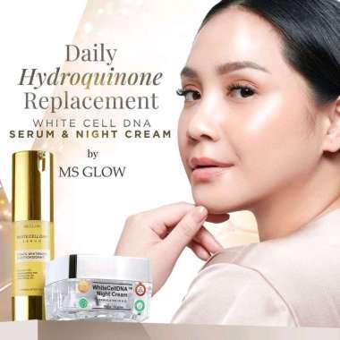 Serum White Cell DNA, Ms Glow & Night Cream White Cell Dna Ms Glow Dte Salmon DNA SERUM DNA