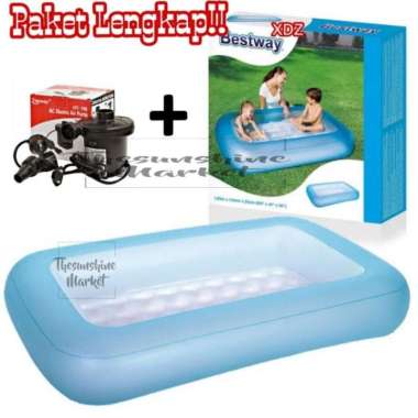 KOLAM RENANG BESTWAY 51115/KOLAM ANAK BESTWAY KECIL/KOLAM BESTWAY 165 kolam+pompa