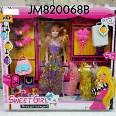 MAINAN ANAK PEREMPUAN BONEKA BARBIE SWEET GIRL / BONEKA BARBIE SET