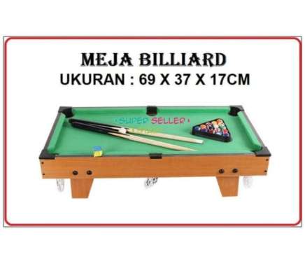 Mainan anak mini meja kayu Tabletop Pool Table - Billiar Mini Billiard