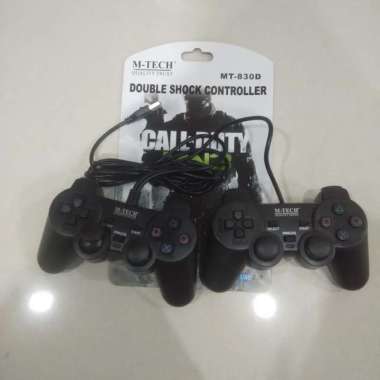 Gamepad USB/Joystick Double Hitam