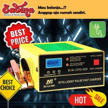 Charger Aki Accu Mobil Motor Automatic Repair 12V 24V 200Ah