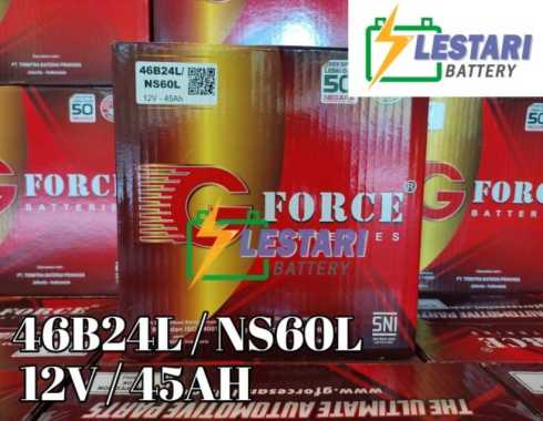 Aki Basah Conventional Mitsubishi T-120Ss G Force 46B24L / Ns60L