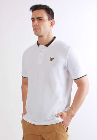 Emba Classic-Biogo Putih Kaos Polo Pria Lengan Pendek XL