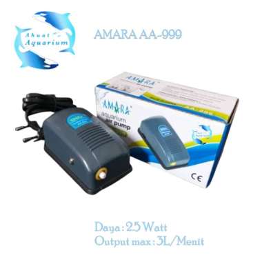 MESIN AERATOR POMPA UDARA AMARA AA-999 (MESIN OKSIGEN AQUARIUM) SET