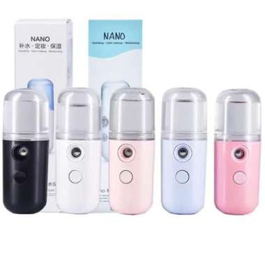 Mini Nano Spray Face Mist Botol Portable Sprayer Disinfektan Semprotan Hitam