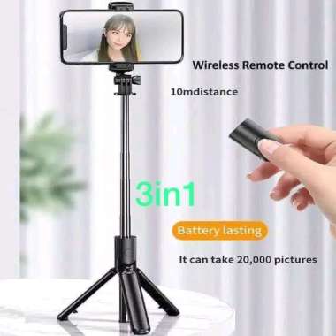 TONGSIS TRIPOD 3 IN 1 BLUETOOTH REMOTE MULTIFUNGSI SELFI HP 3in