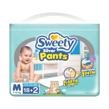 Promo Harga Sweety Silver Pants M18+2 20 pcs - Blibli