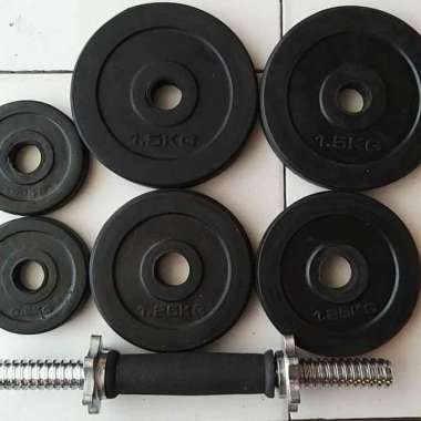 Dumble Set Rubber 7,5 Kg