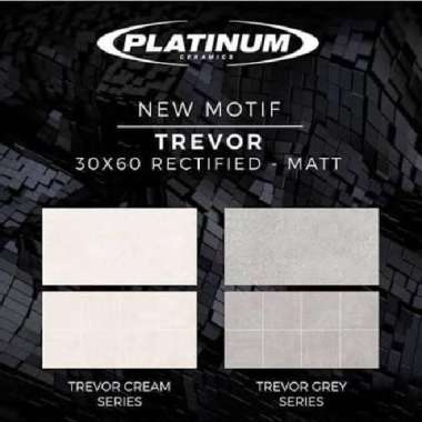 KERAMIK 30x60CM PLATINUM TREVOR GREY SERIES