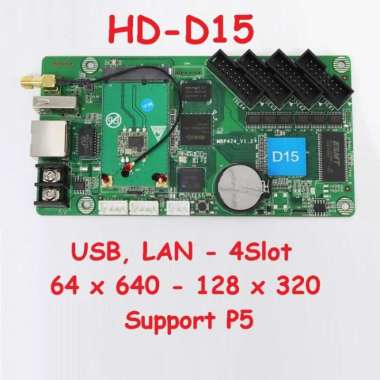 Controller Board Running Text LED HD-D15 RGB P5 Wifi Videotron