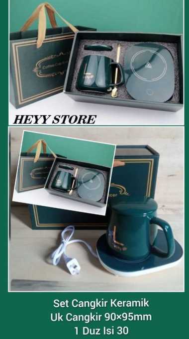 PEMANAS DAN MUG CANGKIR SET PEMANAS ELEKTRIK PEMANAS AIR TATAKAN
