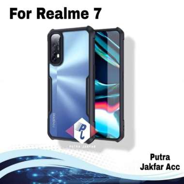 Case Realme 7i / 7 / 7 Pro Transparan Shock Proof Pelindung Belakang Hitam - Realme 7i