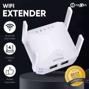 Naxen Wifi Extender Repeater 4 Antena 300Mbps Wireless Wifi Router