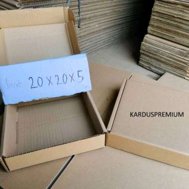 diecut box 20x20x5 cm, kardus pizza