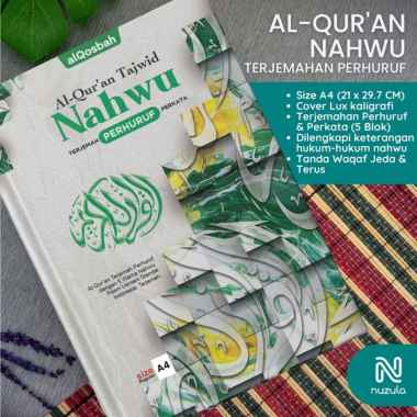Al Quran Nahwu Terjemahan Perhuruf Perkata A4 Alquran Mushaf Besar Per Huruf Per Kata Al-Quran Belajar Tajwid Terjemah Hijau